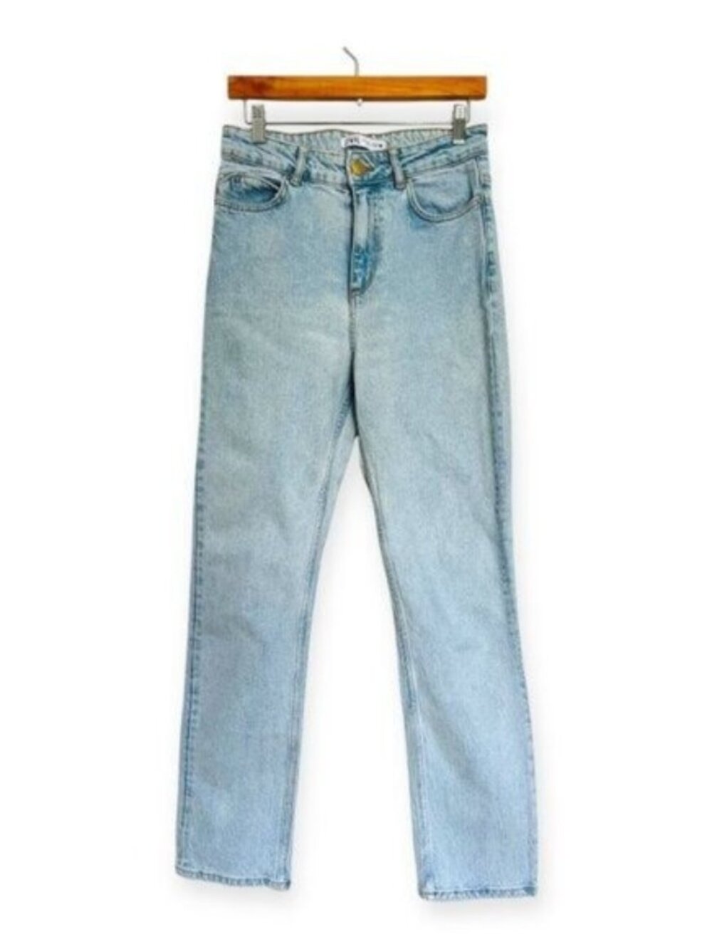 Zara Light Wash High Waist Skinny Jeans